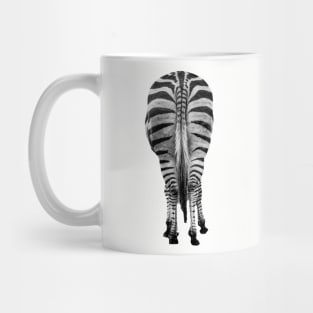 Zebra's striped Bum! coming and Going! Mug